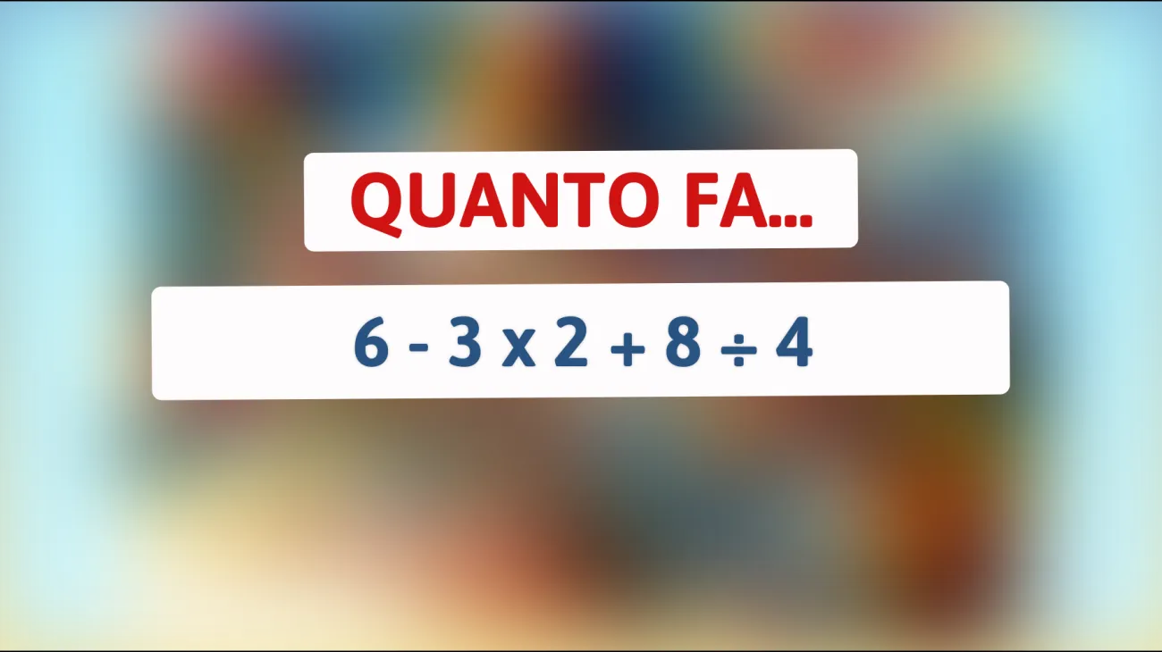 Scopri se sei davvero un genio risolvendo questo semplice calcolo che sta confondendo il web! Sei pronto per la sfida?"
