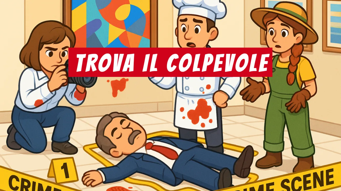 Solo il 2% riesce a risolvere questo indovinello delitti d’arte: metti alla prova la tua intelligenza, chi è il vero colpevole?"